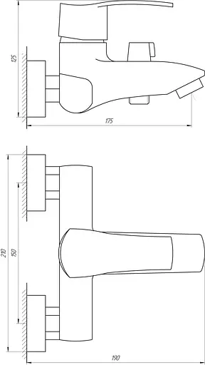 Змішувач для ванни Globus Lux Queensland GLQU-102N Хром - фото 2