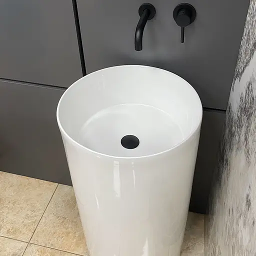 Умивальник підлоговий VBI Cirella white VBI-019024, Білий - фото 4