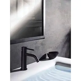 Змішувач для раковини Paffoni Light без донного клапана black matt LIG071NO, Чорний матовий - фото 5