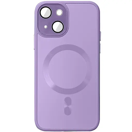 Чохол Epik TPU+Glass Sapphire Midnight with MagSafe для Apple iPhone 14, 6.1 Бузковий/Lilac