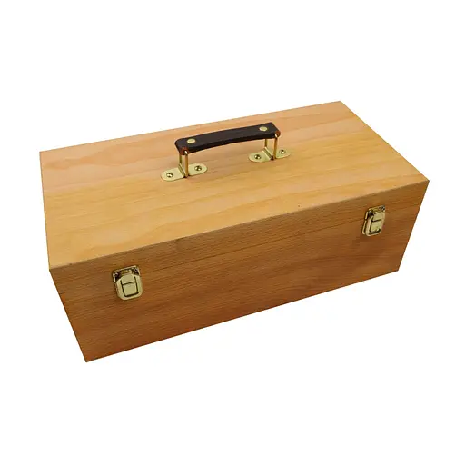 Пенал для художніх матеріалів DK ART дерев’яний (в'яз) 40х20х15 см   - фото 1