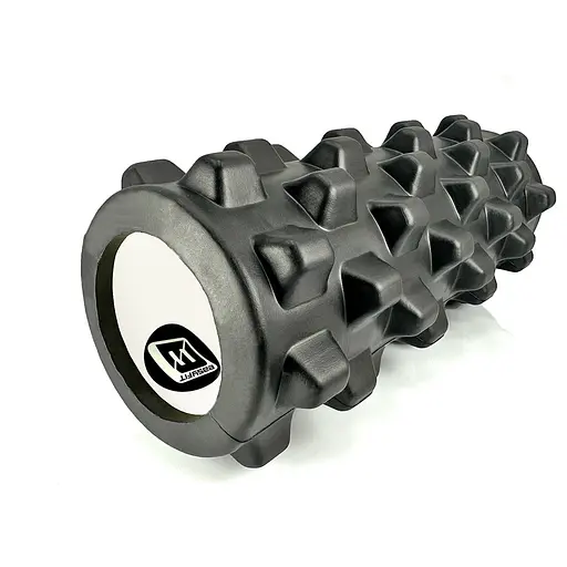 Масажний ролик EasyFit Grid Roller PRO 33 см Чорний (EF-2015-BK) - фото 1