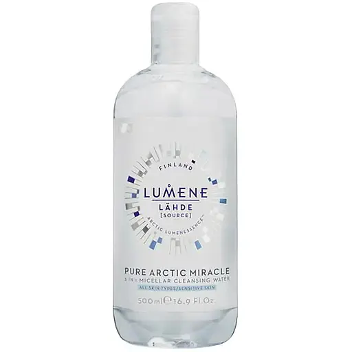 Міцелярна вода Lumene Lahde Pure Arctic Miracle 3 в 1 для нормальної та чутливої шкіри 500 мл (8000016446509) - фото 1