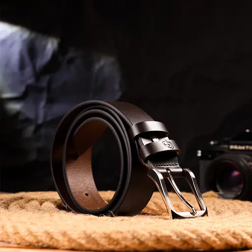 Ремінь шкіряний Grande Pelle чоловічий 3,4х120 см acs0024553 - фото 6