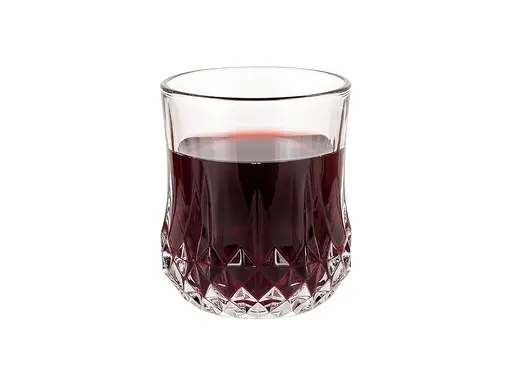 Набір склянок низьких зі скла Ristal Rista гранований візерунок 200 мл 6 шт BM8707 - фото 2