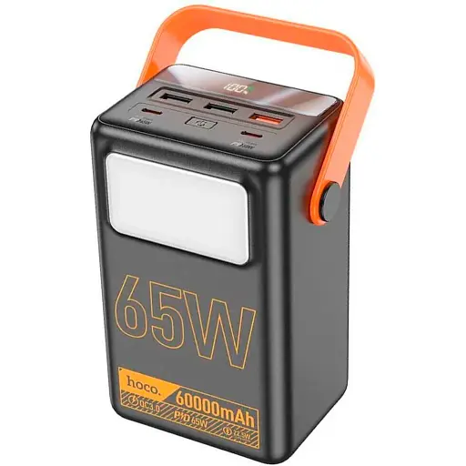 Зовнішній акумулятор Hoco J110A Powerful 60000mAh 65W Black [101230]