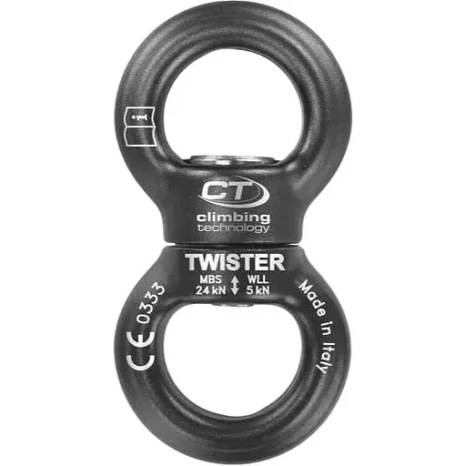 Вертлюг Climbing Technology Black Twister Aluminium Swivel (1053-2D793XZXZCT0STD)