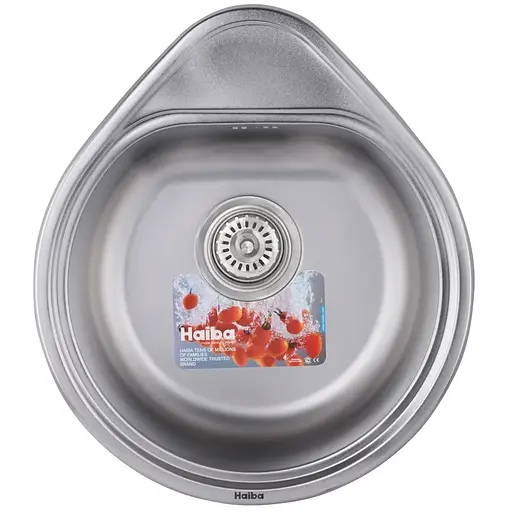 Кухонна мийка Haiba 50x44 satin HB0540, Нержавіюча сталь - фото 1