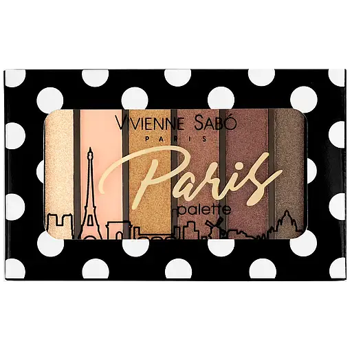 Палетка теней для век Vivienne Sabo Paris 6 цветов, тон 02, 6 г. (8000019110836) - фото 3