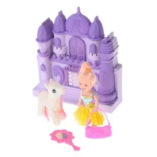 Ігровий набір Лялька з аксесуарами, поні і замок-телефон ID44B