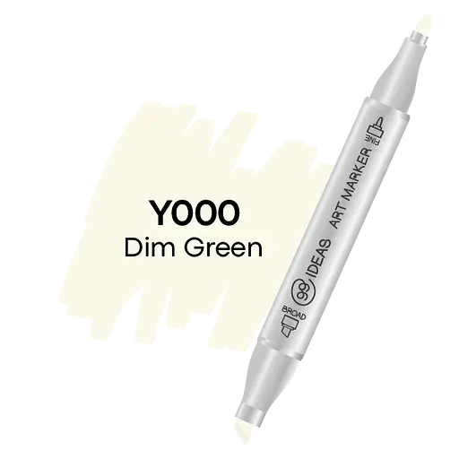 Маркер двухсторонний Тусклый зеленый, Y000, 99IDEAS