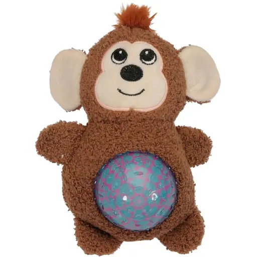 Іграшка для собак Camon маленька мавпочка м'яка з поліестеру з пищалкою 20 см