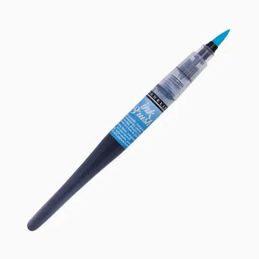 Ручка-кисть с чернилами Sennelier Ink Brush, Фталоцианиновый бирюзовый (Phthalocyanine Turquoise)