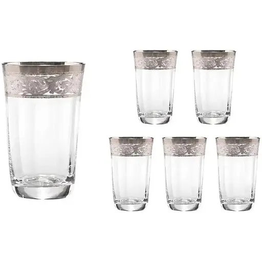 Набір склянок для напоїв Lora Версаль 315 мл 6 шт. Brass NGC38SETGLASS