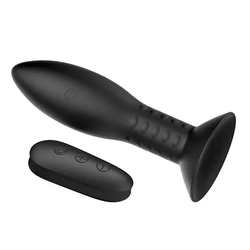 Анальна пробка LyBaile Mr Play RC Vibrating Butt 11 см (чорний) - фото 2
