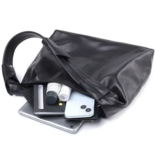 Женская сумка Shvigel на плечо из гладкой натуральной кожи 29.5х21х9 см sum0027026 - фото 8