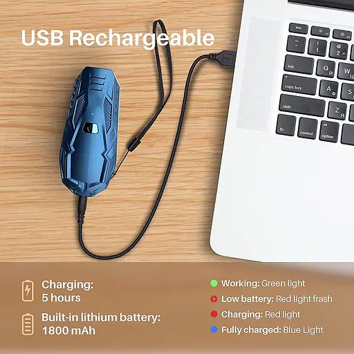 Устройство против лая Queenmew, портативные ультразвуковые для контроля собак Эффективная дальность антилай - фото 5