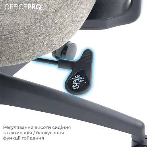 Офісне крісло OfficePro Elegant OC600-B-DG-DG Black/Dark Gray [148650] - фото 15