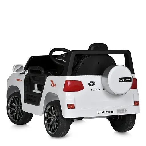 Электромобиль детский Bambi Джип Toyota Land Cruiser M 5101EBLR-1 с пультом управления Белый - фото 2