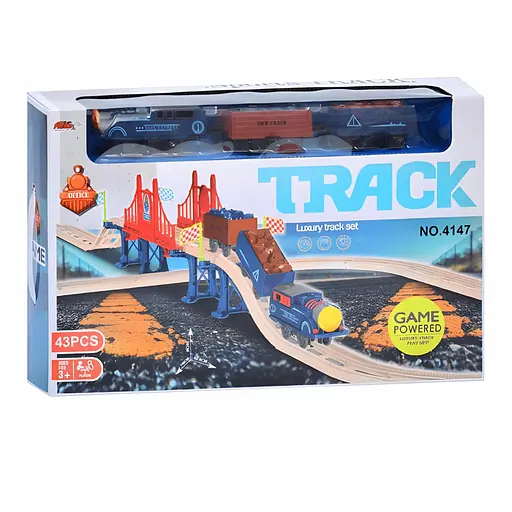 Детская железная дорога Track со звуком на 43 детали (4147) - фото 5