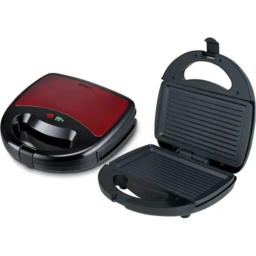 Електрогриль Brock SGM 2002 RD 750Вт 2 відділення червоний - фото 3