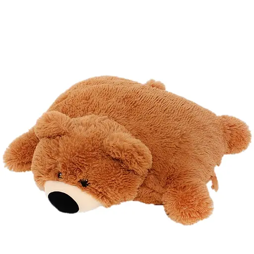 Подушка-іграшка ведмедик Alina 45 см коричневий