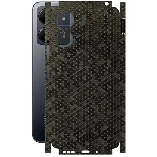 Захисна плівка StatusSKIN для Xiaomi Poco C65 Корпус Вініл Соти чорні - фото 1