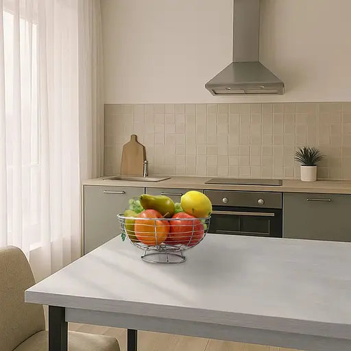 Ваза для фруктов Homax 24х24х12 см хром (LF-2002287) - фото 3