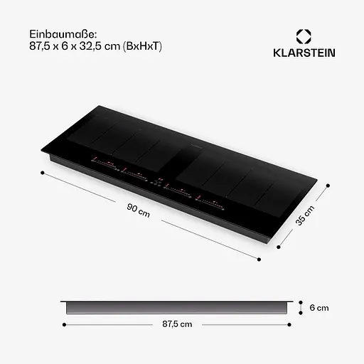 Індукційна варильна поверхня Klarstein Masterzone 90 Slim Flex (10045796) - фото 2