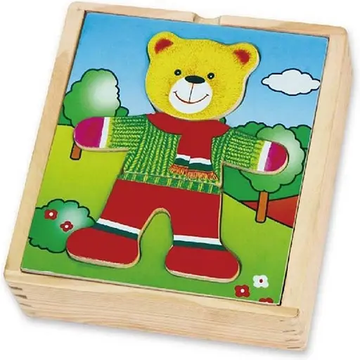 Дерев'яний ігровий набір Viga Toys Гардероб ведмедя (56401) - фото 3
