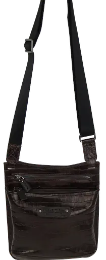 Мужская кожаная наплечная сумка коричневая Mykhail Ikhtyar sum0028766 - фото 4