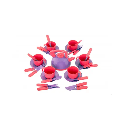 Посуд Кіндервей, 31 предмет, 30x17x18.5 см, у сітці (В асортименті)