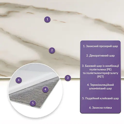 Самоклеящаяся стеновая PET плитка 600х300х2мм SW-00001674 - фото 2