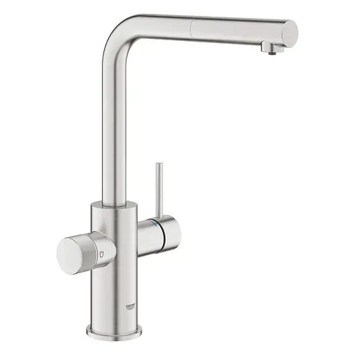 Смеситель для кухни с подключением питьевой воды Grohe Blue Pure Minta 30590DC0 Нержавеющая сталь - фото 1