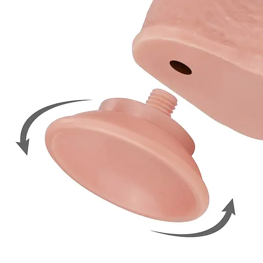 Фаллоимитатор LoveToy Sliding Skin Dong 15.5 см телесный - фото 22