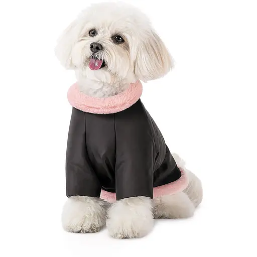 Куртка для собак Pet Fashion Mery ХХS Черно-розовая - фото 2
