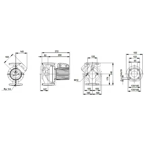Циркуляційний насос Grundfos UPS65-120 F 1x230-24 (96402278) - фото 3