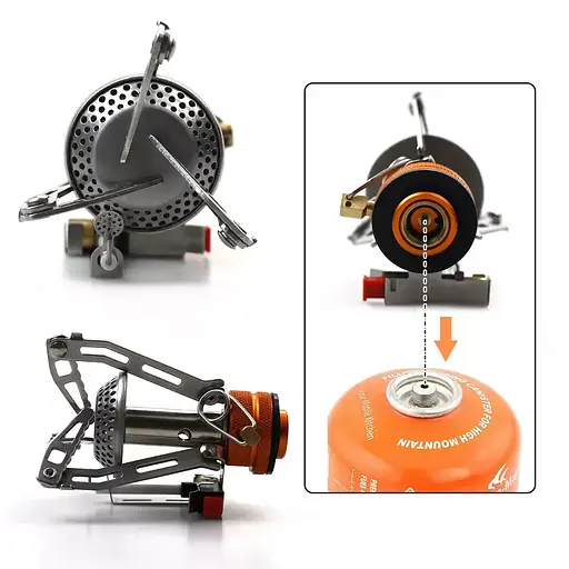 Походная газовая горелка Kovab K-102 с пьезоподжигом под резьбовой баллон - фото 7