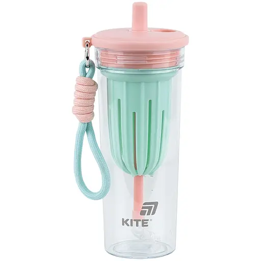 Стакан для води Kite рожево-зелений 650 мл (K25-1219-1)