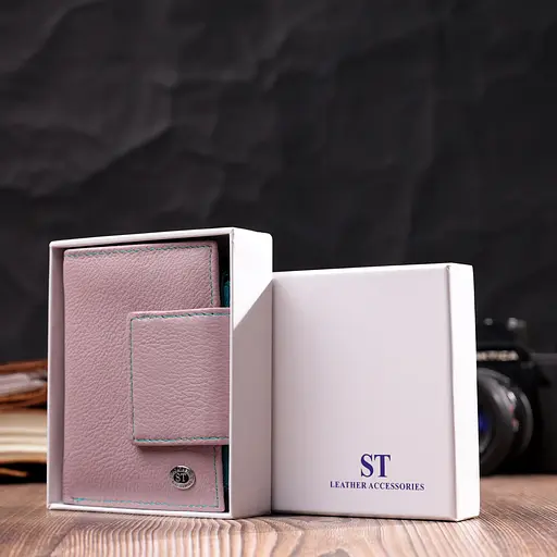 Кожаный женский кошелек ST Leather 9х12х1.5 см acs0028364 - фото 9