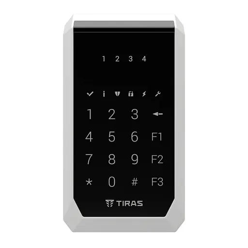 Клавіатура Tiras K-PAD4 Black на 4 індикатори зон (21-00088) - фото 4