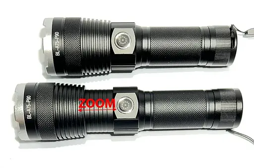 Ручной фонарь BL-A75-P90 zoom + Type-C + 26650 (3xAAA) 5 режимов - фото 7