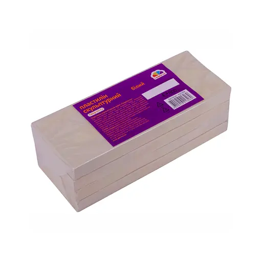 Пластилін ГАММА'UA Скульптурний', білий, 800 г (4820219213260) - фото 2