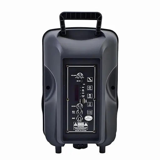 Колонка 1001, пульт дистанційного керування, Bluetooth, 25x20x37 см, 8 дюймів, чорна - фото 3