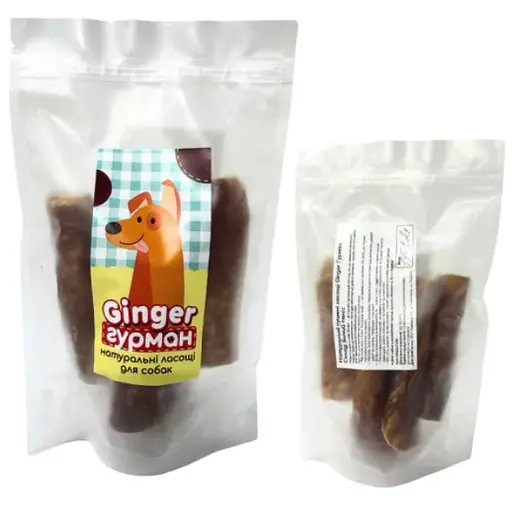 Лакомство Гурман Ginger пенис бычий сушеный 145 г  - фото 1