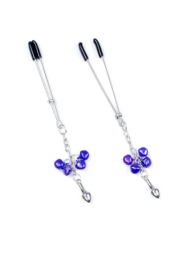 Затискачі для сосків Fetish Boss Series Exclusive No.6 (фіолетовий)