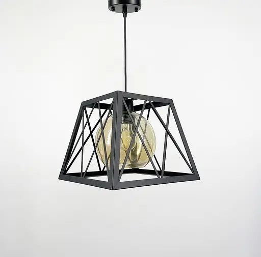 Світильник лофт у корпусі чорного кольору | Арт. 12308/1 | Line F - фото 1