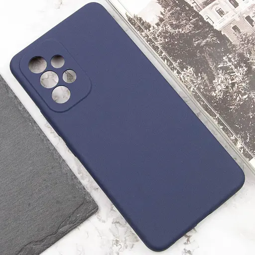 Чохол Silicone Cover Lakshmi Full Camera (AAA) для Samsung Galaxy A52 4G / A52 5G / A52s Темно-синій / Midnight blue - фото 5