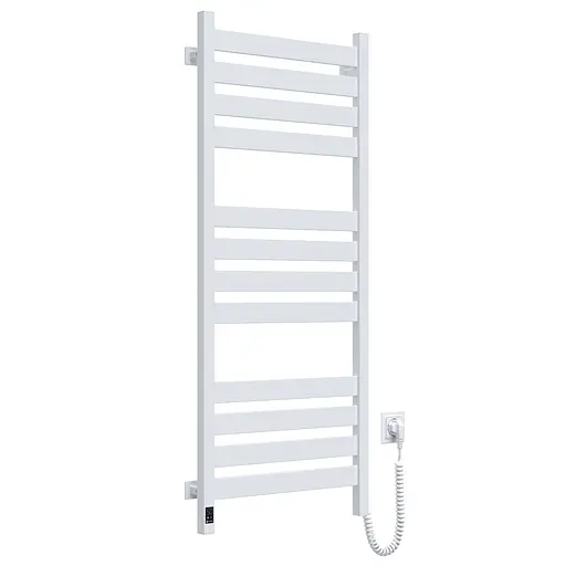 Электрический полотенцесушитель Navin Largo 500x1200 Sensor правостороннее с таймером, белый бархат 12-028153-3680, Белый матовый, Правое, Электронный - фото 1