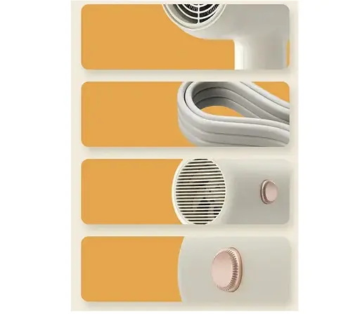 Фен для волосся Enchen Hair Dryer Air 7 з потужним двигуном і функцією іонізації 1800 Вт Бежевий - фото 6